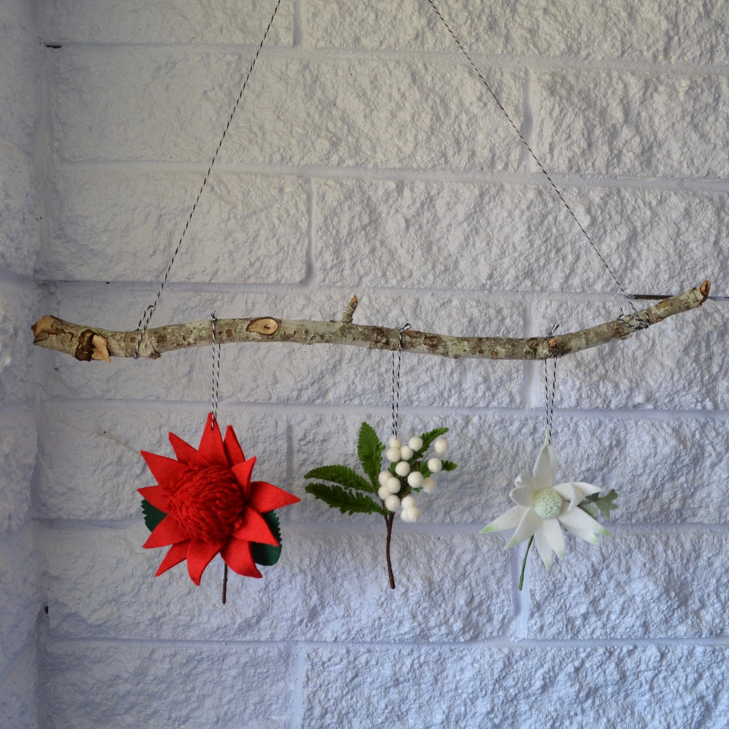 White Wattle Ornament
