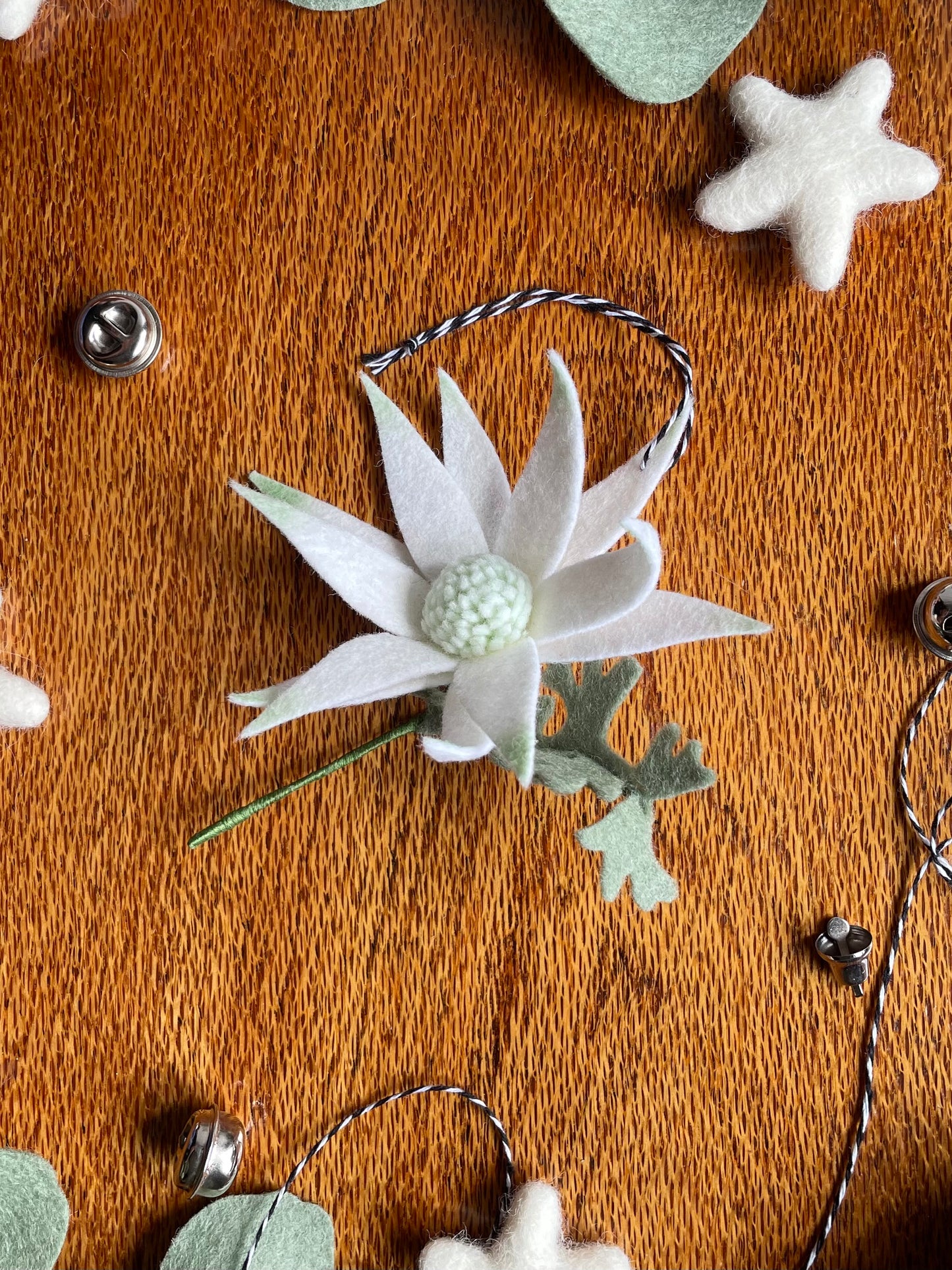 Flannel Flower Ornament