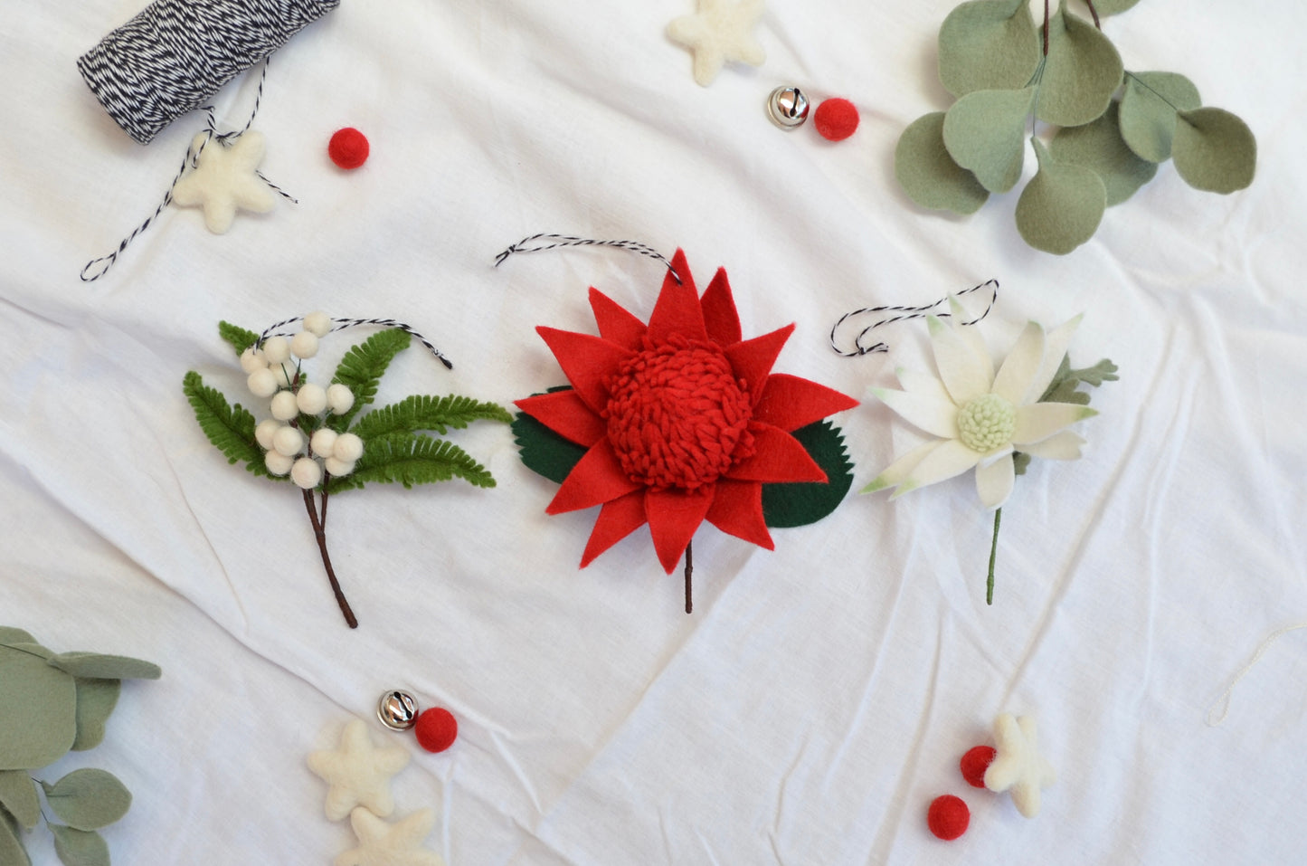 White Wattle Ornament