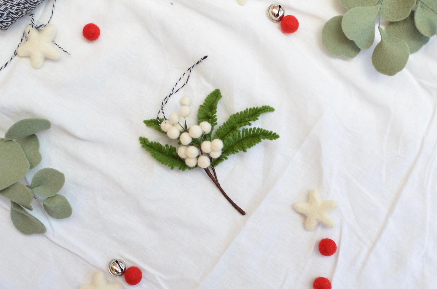 White Wattle Ornament