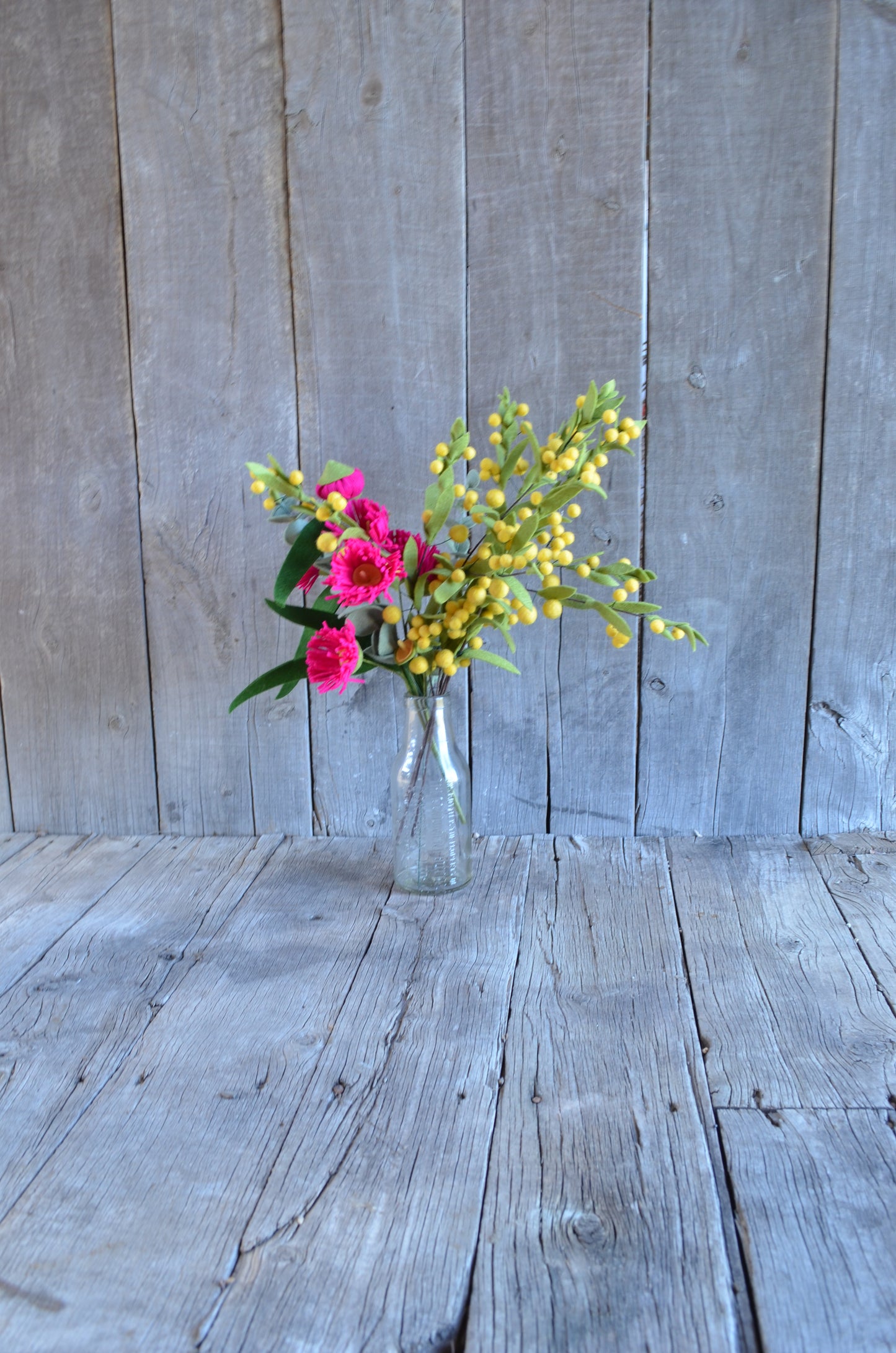 Flowering Gum Nut Stem - Raspberry