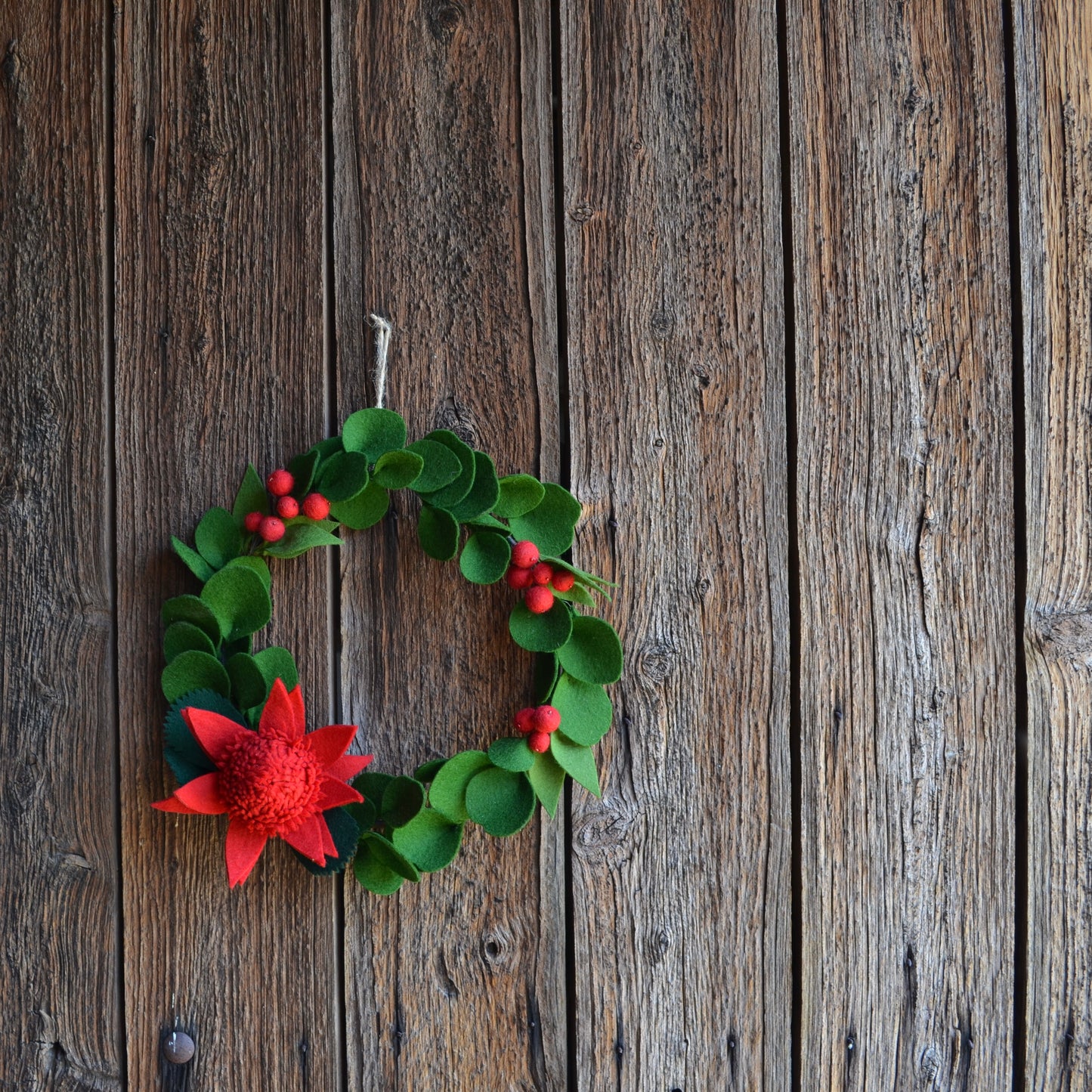 Waratah and Berry Wreath