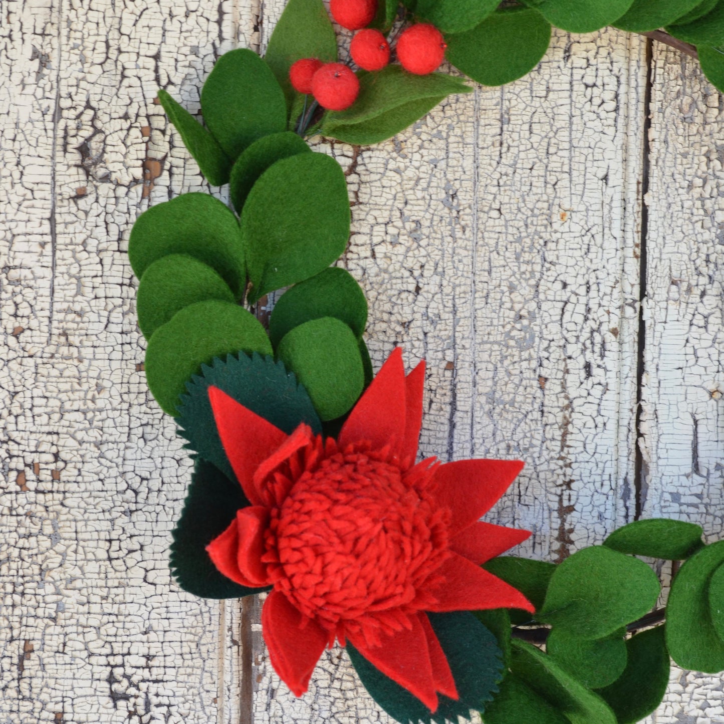 Waratah and Berry Wreath