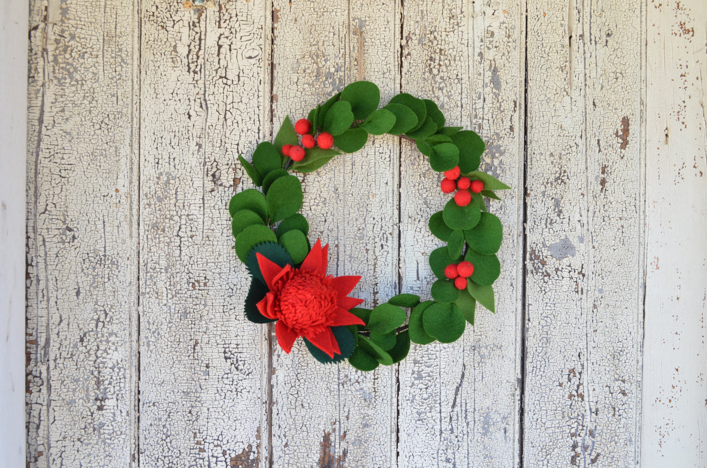 Waratah and Berry Wreath
