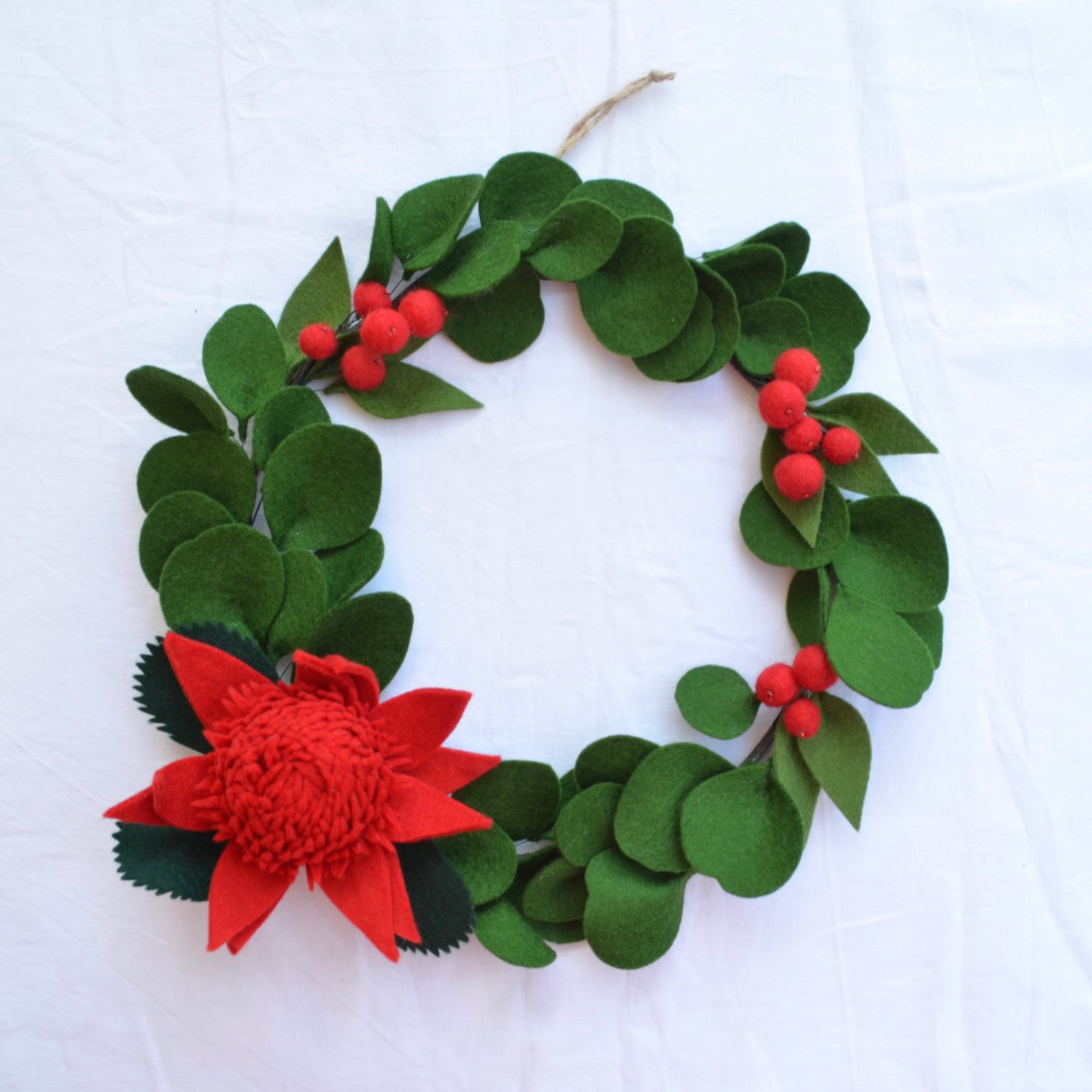 Waratah and Berry Wreath