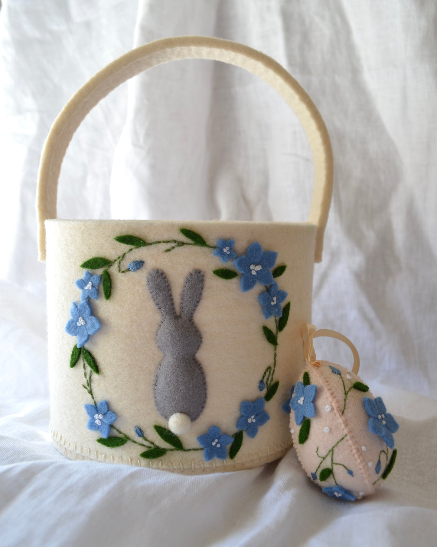 Bunny Easter Basket - Bluebells