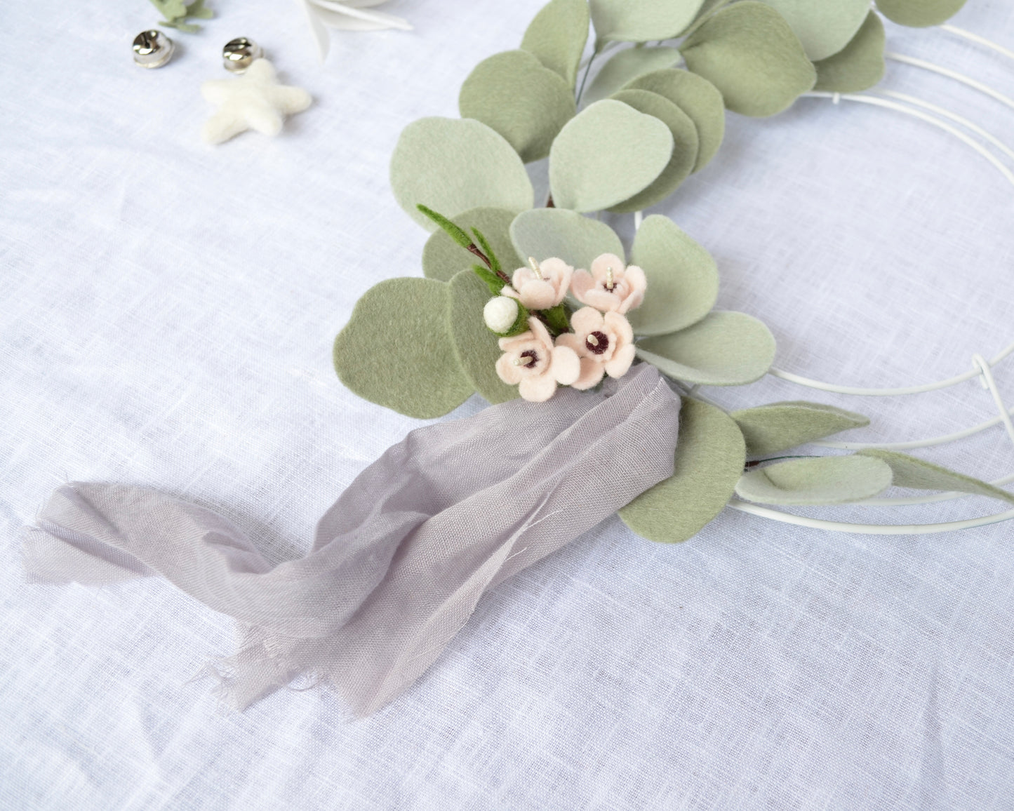 Eucalyptus + Wax Flower Wreath
