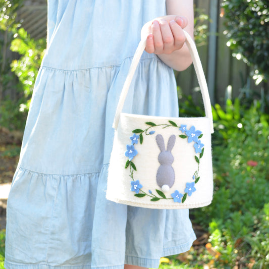 Bunny Easter Basket - Bluebells