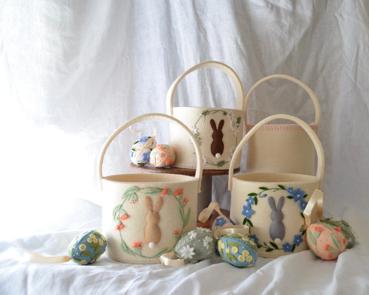 Bunny Easter Basket - Bluebells